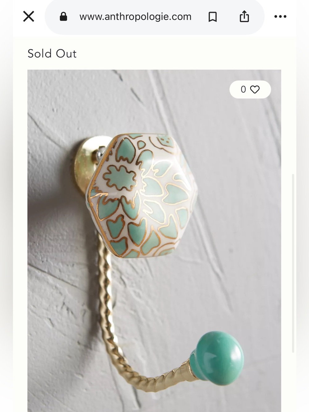 anthropologie wall hooks - 2 - Picture 4 of 4